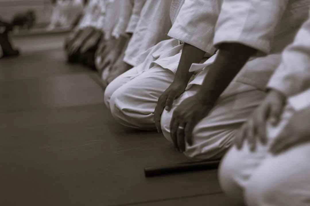Travail du shisei, la posture, en aïkido au Kasshin Dojo, dojo de Soignies proche de Braine-le-Comte