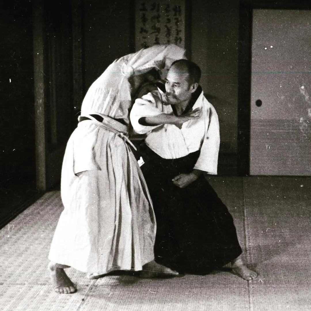 Morihei Ueshiba au Kobukan Dojo, 1936